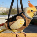 2Pcs Portable Bird Carrier Bag, Escape Resistant Parrot Carrier Bag Harness, Walking Outfit Anti-Scratch Protective Clot