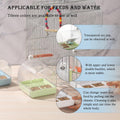 3-in-1 Hanging Bird Bath/Bowl/House for Cage Transparent Splashproof Feeder Birdcage Accessories for Small to Medium Bir