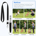 2PCS Dog Whistle to Stop Barking, Dog Training Whistles with Lanyard