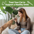 Whimzees Wellness Cat Dental Treats, Freshens Breath, Chicken and Salmon Flavor, 4.5 oz Bag (Pack of 2)