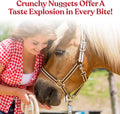Manna Pro Tasty Delights Horse Treats, Apple & Oat Flavor, 3 lb Tub