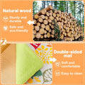 MEWTOGO Upgraded Sturdy Wooden Guinea Pig Castle with Stairs & Mat