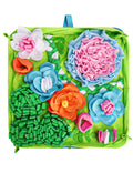 Qxsnuvvlg Snuffle Mat for Dogs, Slow Feeding Game Interactive Puzzle Dog Food Mat,Encourage Natural Foraging Skill-Dog Snuffle Mat 19.7''x19.7''Easy to Clean, Durable