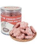 PAWUP Freeze Dried Cat & Dog Treats, Natural Quail Egg Yolk, Rich in Antioxidants Cranberry Added, High-Protein Pet Snacks for Coat & Urinary Health, 3.5 oz