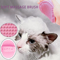 POSAPET Cat Grooming Brush Kit 6 Tools - Deshedding & Dematting for Long/Short Hair, Self-Cleaning Slicker Brush with 6-in-1 Flea Comb for Cats & Kittens (Pink)