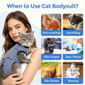 Snugrance Cat Recovery Suit Spay Neuter Onesie After Surgery Female, XS