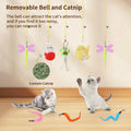 Janbenty Interactive Cat Toys, 8 Assorted Teaser Refills, 3 Indoor Cat Hanging Toy and 1 Interactive Wand Suitable for Indoor Cats