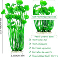MyLifeUNIT Plastic Fish Tank Plants, 2 Pack Artificial Tall Aquarium Plants for Fish Tank Decor, 15.75 Inches (Green)