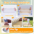 Cat Window Hammock - Beige Cordless Foldable Perch for All Cats