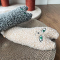 TTcat 14.6 Inch Large Curly Plush Pillow Cat Kicker Toy with Catnip Silvervine Powder, Soft Stuffed Cat Chew Toy with Ta