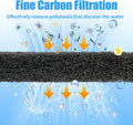 AQUANEAT Aquarium Activated Carbon Filter Media Pad for Fish Tank Pond Canister Filter (10.5" x 18")
