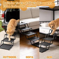 Extra Wide Dog Stairs for Car, 5-Step Pet Stairs for Senior & Large Dogs