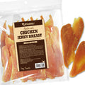 A Freschi srl Chicken Jerky for Dog, All Natural Dog Treat, High-Protein, Healthy & Easily Digestible, Grain-Free Puppy Chews, Training & Rewards Dog Snacks, Chicken Breast Jerky, 16 oz Pack