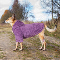 4XL Dog Sweaters for Large Dogs,Dog Hoodie,Warm Fuzzy Fleece Sweatshirt with Hood & Pocket,Leash Hole,Cozy Cold Weather 