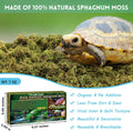 Riare 8 OZ Natural Sphagnum Moss for Reptiles, Terrarium Substrate Bedding