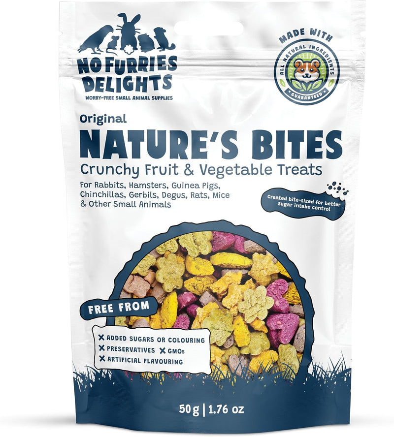 Treats, 100% All Natural Mini Bites for Rabbit Hamster Guinea Pig Chinchilla Pet Rat Mice Gerbil Bird Healthy Enrichment