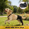COODEO Dog Rear Leg Recovery Sleeve, Waterproof Hind Leg Sock for Dogs, Anti-Slip Paw Cover, Wear Resistant Protective Sleeve for Hot Spots, Sores & Outdoor Use (Black, L_Right Rear Leg)