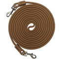 Hoanan 12/20/30ft Tie Out Rope for Small Dogs Up to 35 lbs, Long Cat Leash for Yard, Lightweight Tether Escape Proof Training Walking Outdoor Lead for Puppy Pets, Small Animals (20ft, Coyote Brown)