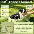 Foldable Dog Bath Tub, Collapsible Pet Bathing Basin with Drain Design for Indoor Grooming, Apartment and Outdoor Travel