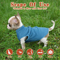 Sleeveless Pullover Fleece Vest for Small Dogs: Cozy Polyester Dog Jacket, Tank Top Sweater with Leash Ring and Armholes, Crisp, Warm, and Easy-to-Wear Design for Everyday Comfort Lake Blue M