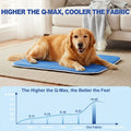 Petvolve Dog Cooling Mat, Cold Memory Sponge Cooling Mat for Dog, Foldable Crate Pet Bed & Non-Slip, (Q-Max > 0.45) Long-Lasting Cool & Keep Your Pet Cool (Large - 35.4x23.6 Inch)