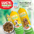 Lucy Pet Dinner Rolls-Mom's Meatloaf Chicken with Carrots and Spinach 4lb
