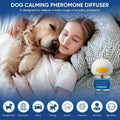 Dog Calming Pheromones Diffuser 6 in 1 Kit Appeasing Pheromone Diffuser to Calm (2 Plug in+4 Pack 48ml Refill) for Anxie