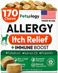 Dog Allergy Relief Chews 170 Count Anti Itch Skin & Immune Support for Dogs