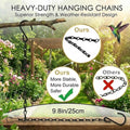 NESTURROW Hummingbird Swing & Perch for Outdoor – Rust-Resistant Metal Bird Perch with Colorful Beads, Easy Hanging Garden Accent Near Feeder, Bird Bath & Hummingbird House (1 PCS)