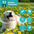 Flea and Tick Prevention for Dogs, 4-Pack Flea Collars, 32-Month Protection