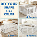 Clear Puppy Playpen Indoor - Ideal for Small & Toy Dogs - Height 24 Inch, 4 Panels