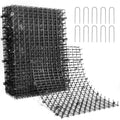 POMEAT Cat Scat Mat with Spikes Cat Deterrent Outdoor Scat Mats for Cats and Dogs (Black)