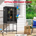 Zettum Bird Cage Cover - 600D Bird Cage Covers for Night Heavy Duty & Waterproof, Fade-Resistant Pet Bird Cage Cover Accessory for Parakeet, Parrot, Cockatiel and More Finches - 38 x 24 x 48 Inch