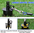 Dog Tie Out Cable&Stake,30FT Dog Leads for Yard,Heavy Duty Ground Anchor