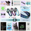 AirTag Cat Collar Breakaway, Reflective Cat Collar Compatible with Apple AirTag 1st & 2nd Gen, Hidden Holder with Bell, Lightweight Water-Resistant Strap for Adult Cats, AirTag Not Included