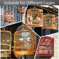 Quadafy Bird Cage Seed Catcher Guard, Adjustable Stretchy Net Cover for Parrot Enclosures, Bird Cage Skirt Netting, Seed Catcher for Protective Shield for Parrot Enclosures (White)