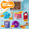 Get Well Soon Dog Gifts, Dog Care Package, Puppy Gift Basket with 3 Dog Treats and 4 Toys, Adorable Puppy Gift Basket, P