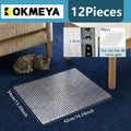 12 Pack Scat Mat for Cats - 13 x 16 Inch Cat Deterrent Mat to Keep Cats Out of Yard Permanently, Dog and Cat Spike Mat w