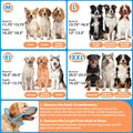 Didopet Extended Dog Cone to Stop Licking, Adjustable Depth, Transparent Recovery Collar for Large Medium Dogs, Soft E-Collar After Surgery Neuter with Reflective Strip for Night Visibility XL