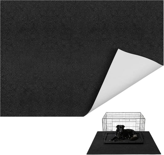 47"x61" Under Dog Crate Mat, Waterproof Floor Protector Mat with Backing