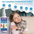 Cat Calming Pheromone Spray for Stress & Anxiety Relief – Reduces Scratching, Urine Spraying, Hiding – Drug-Free & Vet R