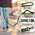 Ajvvf Hands-Free Dog Leash, Waist Leash for Dog Walking Hiking Running, 6.07-8.2ft Long Waist, Suitable for Puppy Medium and Large Dogs(Blue)