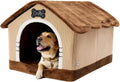 Indoor Dog House with Frame,Large Dog Cave Bed,Insulated Cozy Dog Tent