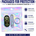 Mama Lu's Crew Bigfoot Response Team Dog Tag Necklace, Double-Sided Aluminum Sasquatch ID with Ball Chain & Key Ring, Ma