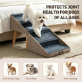 Step Stool Dog Ramp, Foldable 2-in-1 Ottoman Pet Stairs for Couch & Bed