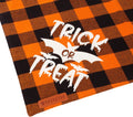 ADOGGYGO Halloween Dog Bandanas, Glow in Dark Plaid Dog Scarf, X-Large