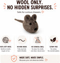 Cat Mice Toy 3 Pack, Felt Mouse Toy for Indoor Cats, No Catnip