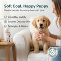 PET CARE Sciences 16 fl oz Tearless Puppy Shampoo and Conditioner - Dog Shampoo Itchy Skin Relief - Coconut Oil Oatmeal Shampoo for Dogs - Hypoallergenic Dog Shampoo Sensitive Skin, Made in the USA.