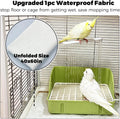 Automatic Parakeet Bird Bath with Pump, Large Bird Shower Fountain Indoor Bathtub with Running Water, Parrot Bath Tub Faucet for Pet Birds, African Grey, Cockatiel, Conure, Budgie, Lovebird