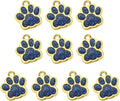PATIKIL Animal Dog Cat Paw Print Pendants, 10 Pcs Crystal Footprint Dog Cat Paw Prints Pendants for DIY Necklace Bracele